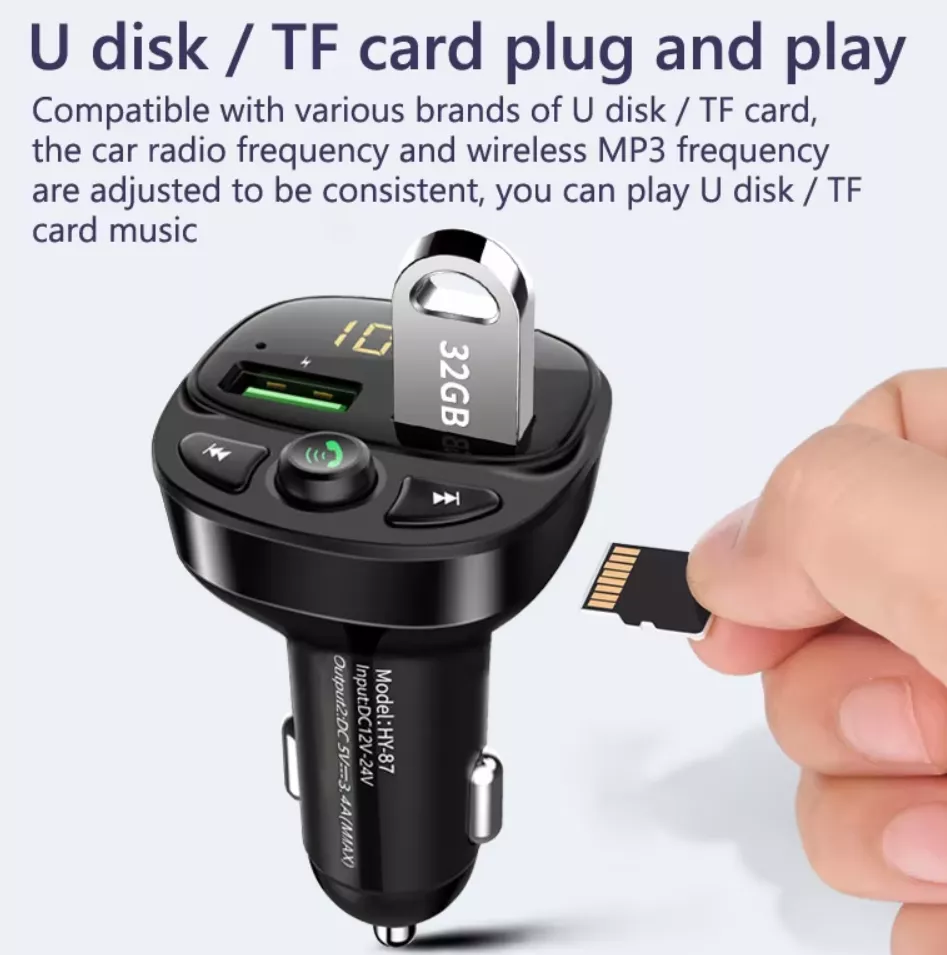 Bluetooth FM-передатчик HY87 ATR Power фото 2